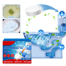 Automatic Toilet Cleaner 12-Pack for Deep Cleaning Stains