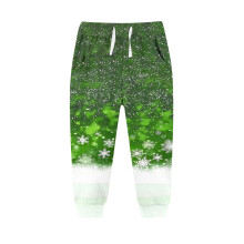 Lime Green Kids Sweat Pants Thermal Fuzzy Soft 1 Pair