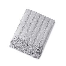 Soft Knitted Throw Blanket Cozy Fleece 50x60 Inches