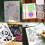 Plastic Drawing Stencils Set Star Moon Birds Tree Flowers 9 7