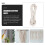 Cotton Rope 0.6 cm x 10 m White 1 Roll 6