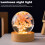 Flower Crystal Ball Night Light Desk Lamp Red Daisy 3