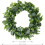 Artificial Eucalyptus Wreath 17 Inch Green with White 3