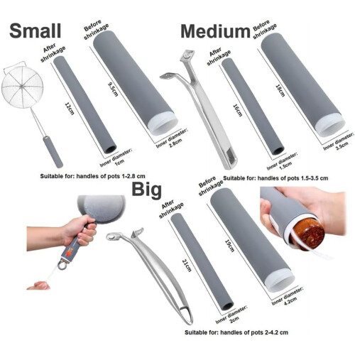 Silicone Pot Handle Cover Heat Insulation Sleeve 1 Pack 1
