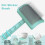 Firm Slicker Brush for Dogs - Extra Long Pin, Green 5