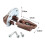 Drawer Track Guide Replacement Set Brown 5 pcs 8