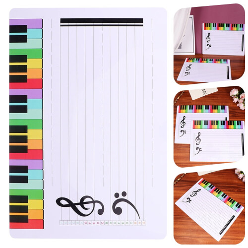 Erasable Music Staff Plastic Board 1 Pack 1