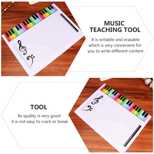Erasable Music Staff Plastic Board 1 Pack 2