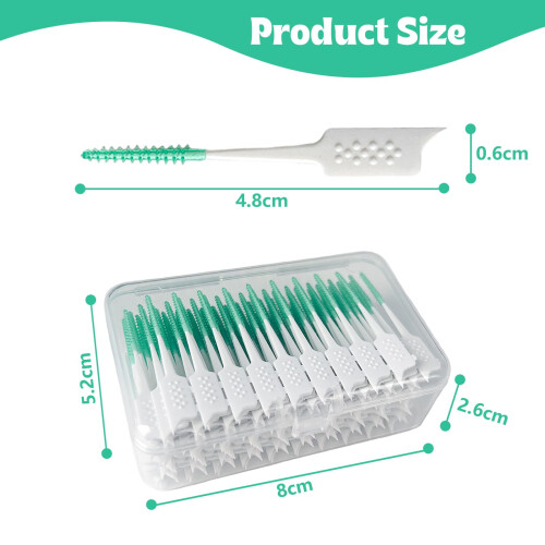 Soft Silicone Interdental Brushes for Braces 150 pcs 1