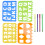 Colorful Drawing Stencil for Kids, ABS Educational Template 5