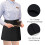 Women's Pocketed Half Apron with Reinforced Seams, Black, 3