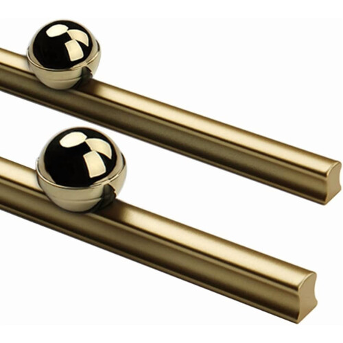Gold Cabinet Handles Aluminum Alloy Pulls with Screws 1