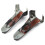 BFY Black Front Fork Boot Cover with LED Lights for Harley 3