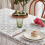 White Lace Tablecloth Vintage Style 55x55 in 5