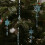 Christmas Snowflake Icicle Pendant Blue 5 pcs 6