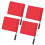 Referee Flags Red 4 Pcs for Track Soccer Volleyball 6