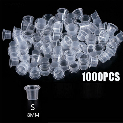 Ink Caps Plastic Pigment Cups 8mm 1000 pcs 2