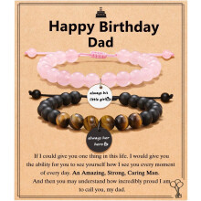 Dad and Daughter Matching Bracelets Set
