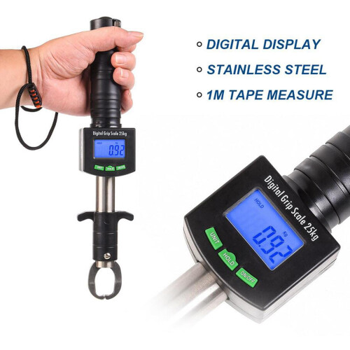 Fish Grabber with Digital Scale Stainless Steel 1