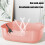 Cat Litter Box Spill-Proof Extra-Large Open Tray 6