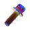 FRCOLOR Decorative License Plate Bolts M6x12mm 7