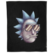 (147cm x 91cm, Multicoloured) Rick And Morty Rick Sanchez Soft Touch Blanket