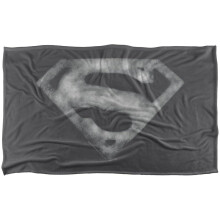 Superman Fleece Distressed Logo Blanket
