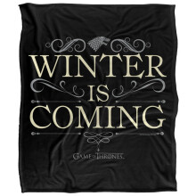 Game of Thrones Winter Is Coming Silky Scroll Blanket