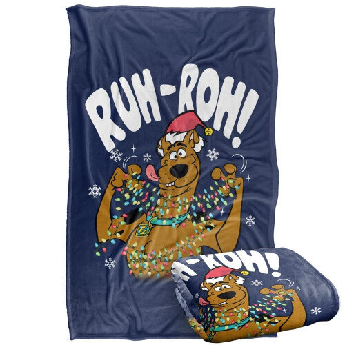 Scooby Doo Scooby Doo Ruh Roh Christmas Throw 1