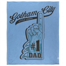 (152cm x 127cm, Multicoloured) Batman Gotham City Soft Touch Blanket
