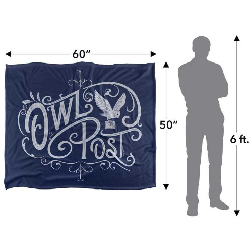 Harry Potter (147cm x 91cm, Multicoloured) Harry Potter Owl Post Blanket 2