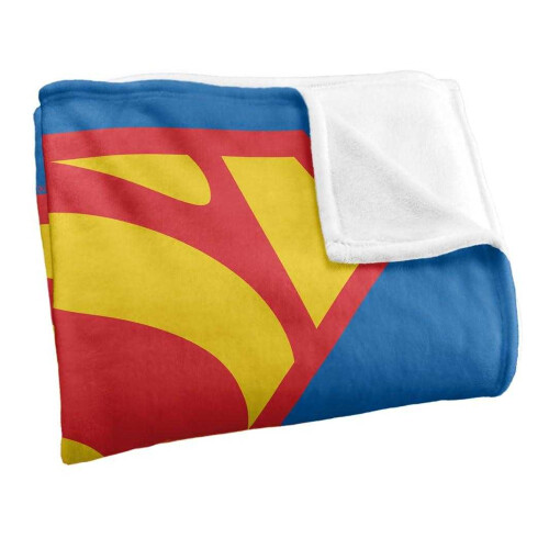 Superman (147cm x 91cm, Multicoloured) Superman Shield Blanket 2