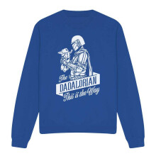 (XL, Royal Blue) Star Wars Unisex Adult Dadalorian Sweatshirt