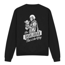 (XL, Black) Star Wars Unisex Adult Dadalorian Long-Sleeved Fathers Day Sweatshirt