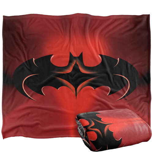 Batman (58in x 36in, Multicoloured) Batman Logo Nightwing Blanket 2