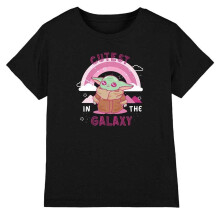 (7-8 Years, Black) Star Wars Childrens/Kids Cutest In The Galaxy Grogu Ringspun Cotton T-Shirt