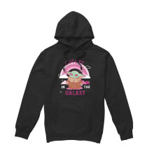 (S, Black) Star Wars Unisex Adult Cutest In The Galaxy Grogu Long-Sleeved Hoodie