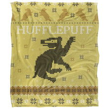 (36in x 58in, Multicoloured) Harry Potter Hufflepuff Fair Isle Blanket
