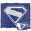 Superman (50in x 60in, Blue/White) Superman Silky Logo Supersoft Blanket 2