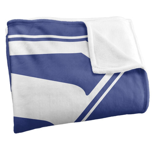Superman (50in x 60in, Blue/White) Superman Silky Logo Supersoft Blanket 2