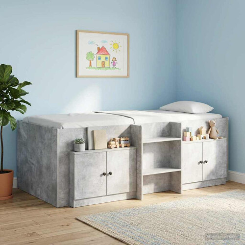 VidaXL vidaXL Storage Cabinet for Loft Bed 2 pcs Concrete Grey
