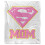 Superman (58in x 36in, Multicoloured) Superman Mom Logo Blanket 1
