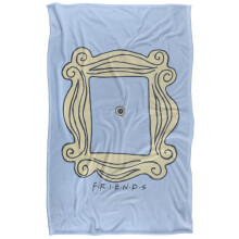(58in x 36in, Gold) Friends Door Peephole Blanket
