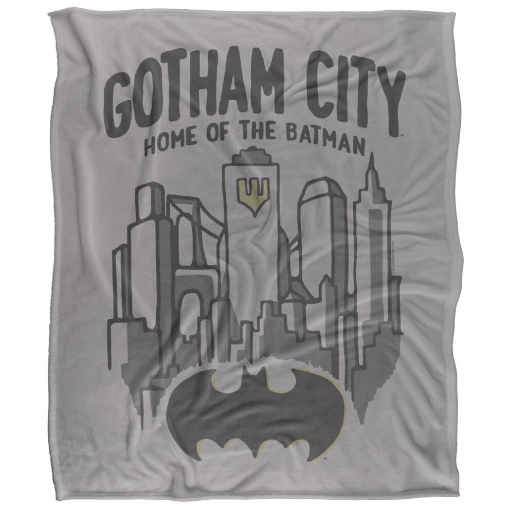 Batman (36In X 58In, Multicoloured) Gotham Blanket