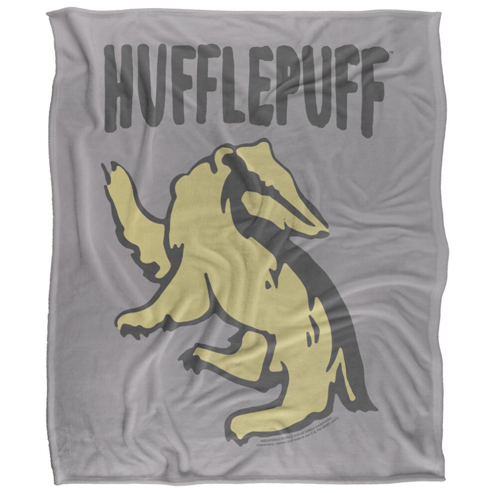 Harry Potter (36In X 58In, Multicoloured) Hufflepuff Doodle Blanket