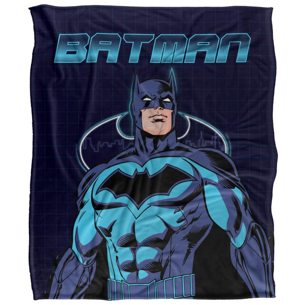 Batman (36In X 58In, Multicoloured) Cityscape Blanket