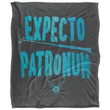 (36in x 58in, Multicoloured) Harry Potter Expecto Patronum Wand Blanket