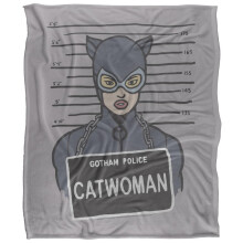 (36in x 58in, Multicoloured) Batman Line Up Catwoman Blanket