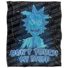 (36in x 58in, Multicoloured) Rick And Morty Don't Touch My Stuff Blanket