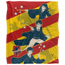 (36in x 58in, Multicoloured) Harry Potter Cartoon Harry, Ron And Hermione Blanket